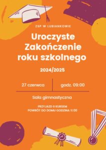 Read more about the article Uroczyste zakończenie roku szkolnego 2024/2025