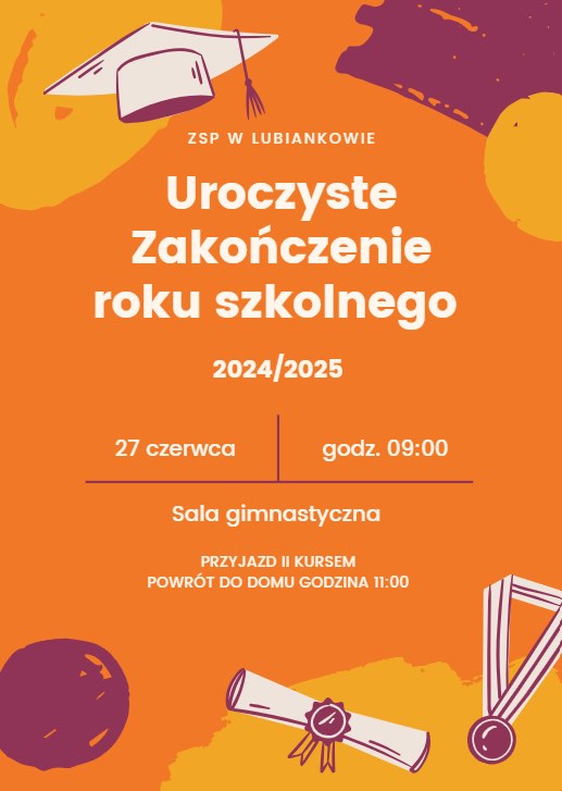 Uroczyste zakończenie roku szkolnego 2024/2025