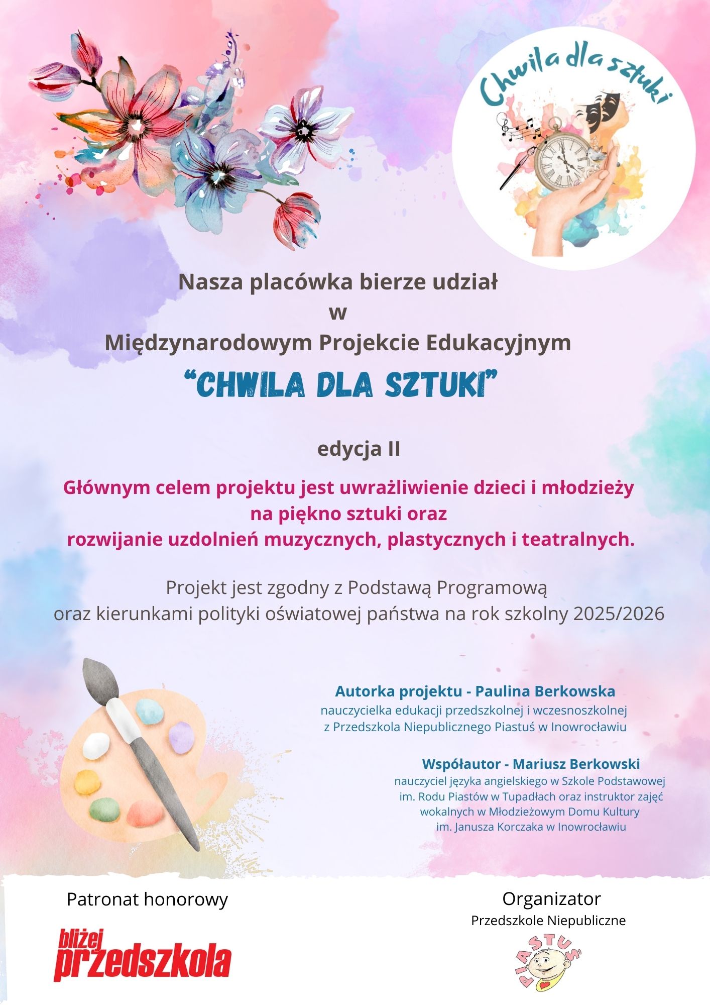 Międzynarodowy projekt edukacyjny „Chwila dla sztuki”