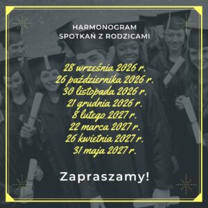 Read more about the article Harmonogram spotkań z rodzicami